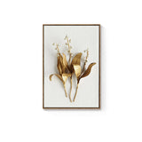 Golden Flowers Canvas