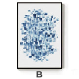 Cobalt Mosaic Canvas