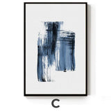 Cobalt Mosaic Canvas