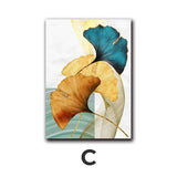 Gold And Sapphire Petals Canvas