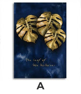 Luxury Blue And Gold Canvas