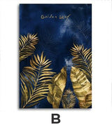 Luxury Blue And Gold Canvas