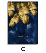 Luxury Blue And Gold Canvas