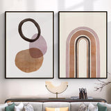 Modern Orange Minimalist Canvas