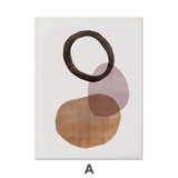 Modern Orange Minimalist Canvas