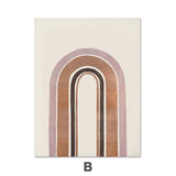 Modern Orange Minimalist Canvas