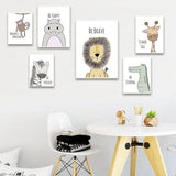 Positive Vibes Animal Canvas