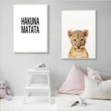 Hakuna Matata Lion Canvas