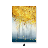 Golden Forest Canvas