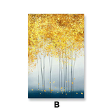 Golden Forest Canvas
