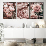 Soft Peony Floral Canvas