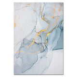 Smoky Blue And Gold Canvas