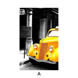 Yellow London Taxi Canvas