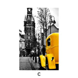 Yellow London Taxi Canvas