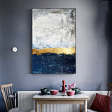 Blue And Gold Focus Canvas