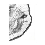Tree Rings Noir Canvas