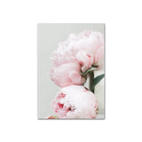 Peony Pink Flower Canvas