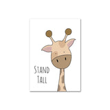 Positive Vibes Animal Canvas