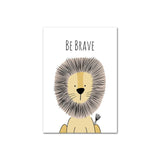 Positive Vibes Animal Canvas