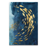 Golden Fish & Butterfly Canvas