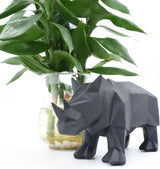 Geometric Rhino Sculpture