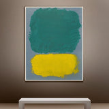 Aqua Yellow Focus Canvas