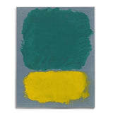 Aqua Yellow Focus Canvas