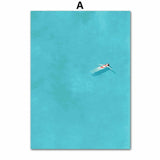 Ocean And Fields Freedom Canvas