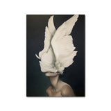 Flowers And Feathers Canvas