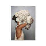 Flowers And Feathers Canvas