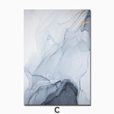 Blue Rose Gold Agate Canvas