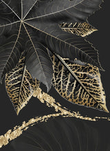 Gold And Black Tropical Canvas