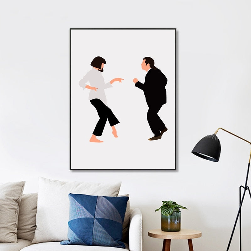 Pulp Fiction Canvas Painting, Pulp Fiction Canvas Poster