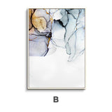 Smoky Gold And Gray Canvas