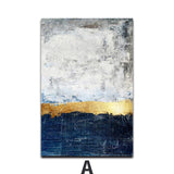 Blue And Gold Focus Canvas