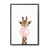 Bubblegum Zoo Pink Canvas