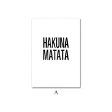 Hakuna Matata Lion Canvas