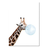 Bubblegum Zoo Baby Blue Canvas