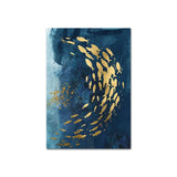 Golden River Fish Canvas