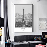 Iconic Cities And Landmarks In Noir Canvas