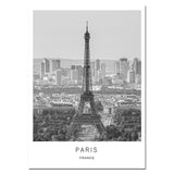 Iconic Cities And Landmarks In Noir Canvas