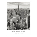 Iconic Cities And Landmarks In Noir Canvas