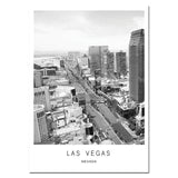 Iconic Cities And Landmarks In Noir Canvas