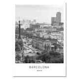Iconic Cities And Landmarks In Noir Canvas