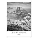 Iconic Cities And Landmarks In Noir Canvas