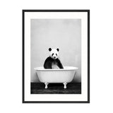 Baby Animals In Bathtub Canvas