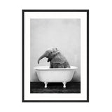Baby Animals In Bathtub Canvas