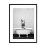 Baby Animals In Bathtub Canvas