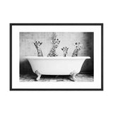Baby Animals In Bathtub Canvas