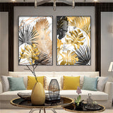 Golden Leaves Canvas